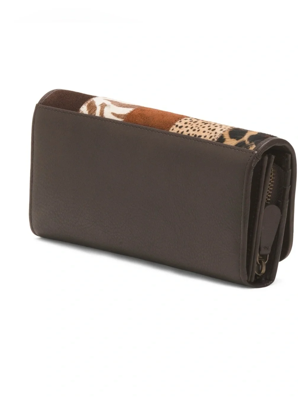 Marta Ponti Patchwork Haircalf Leather Wallet